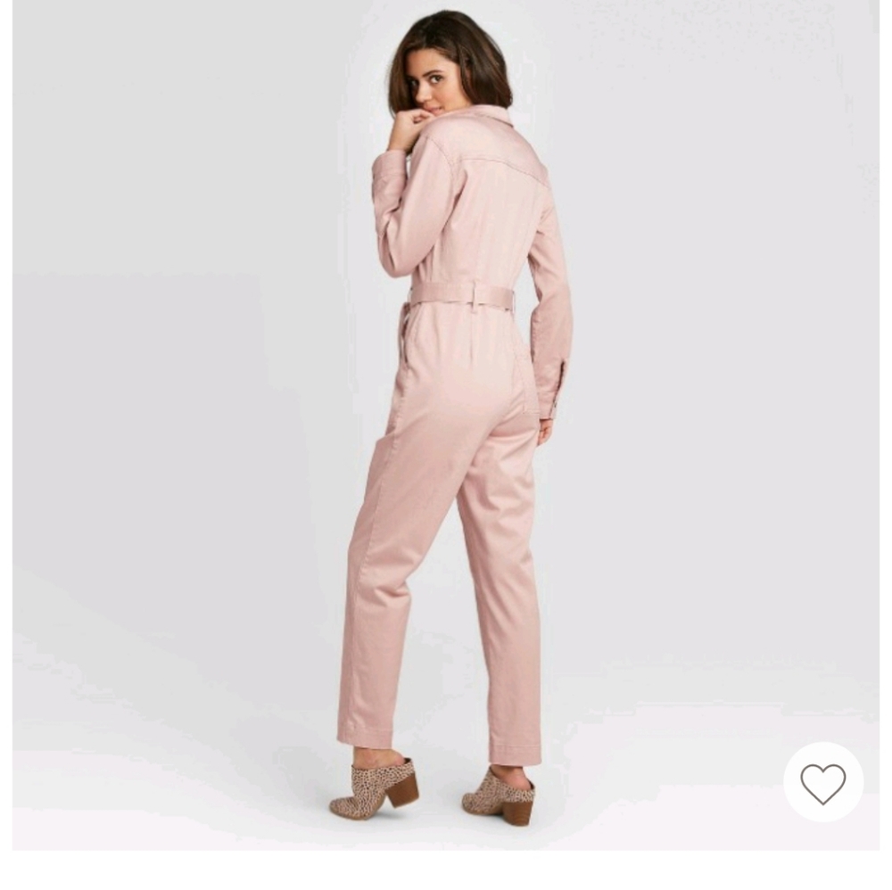 Long sleeve zip up boilersuit - pockets!